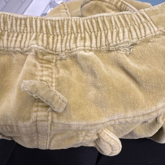 Oilily Velvet Pants Girls 104 (4) Green Flare Embroidered Y2K Hippie Cargo Soft - Picture 14 of 14